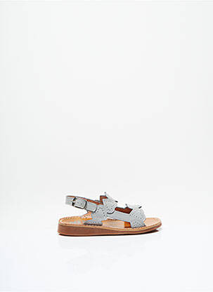 Sandale/Pantofi decupați gri POM D'API fată