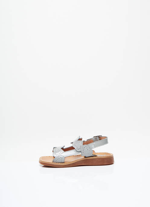 Sandale/Pantofi decupați gri POM D'API fată