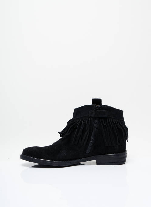 Botine/Ghete negru NINETTE EN FLEUR fată