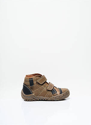 Adidași țesătură satinată vârf rotund maro TRIXY ECO băiat