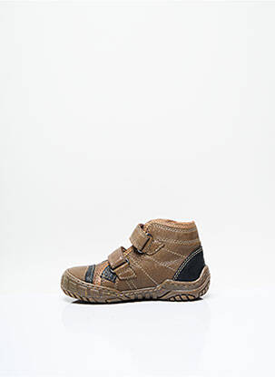 Adidași țesătură satinată vârf rotund maro TRIXY ECO băiat