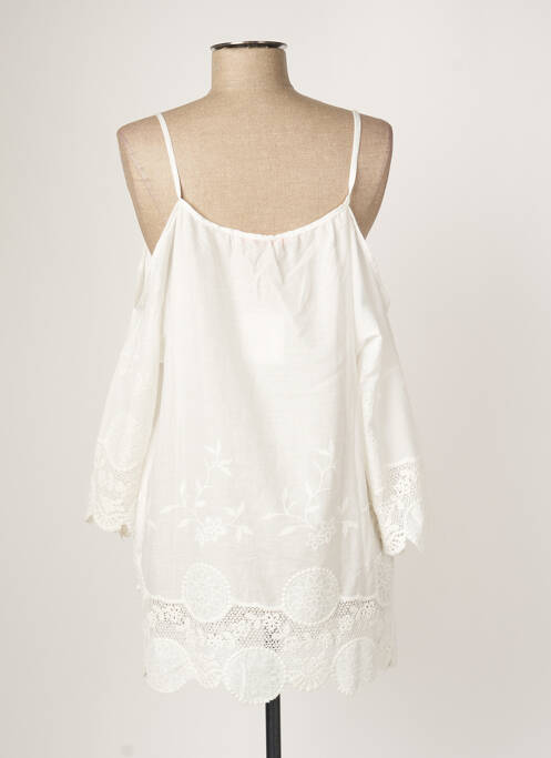 Top alb EMA BLUE'S femeie