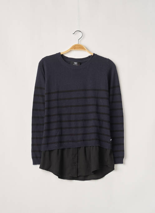 Pulover tunică albastru LE TEMPS DES CERISES fată