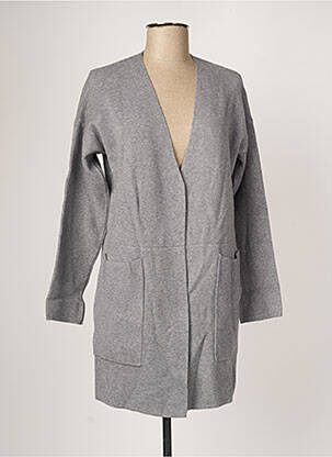 Vestă cu mâneci lungi gri ETINCELLE femeie