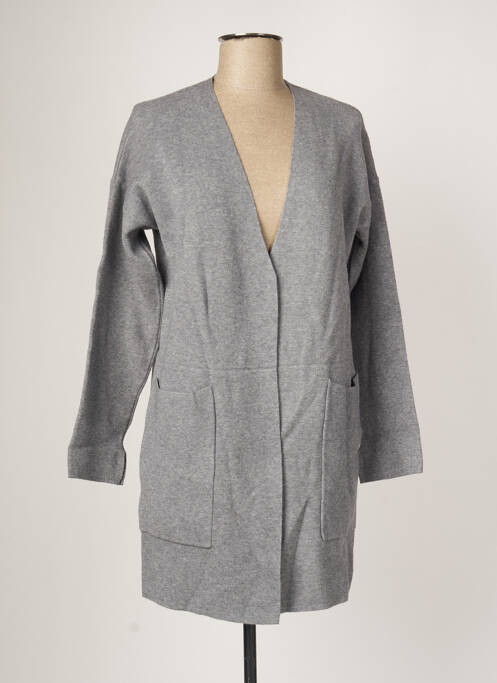 Vestă cu mâneci lungi gri ETINCELLE femeie