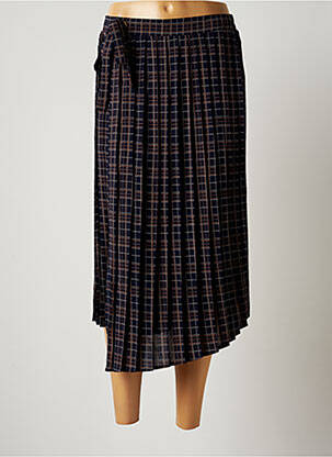 Fustă midi albastru GRACE & MILA femeie