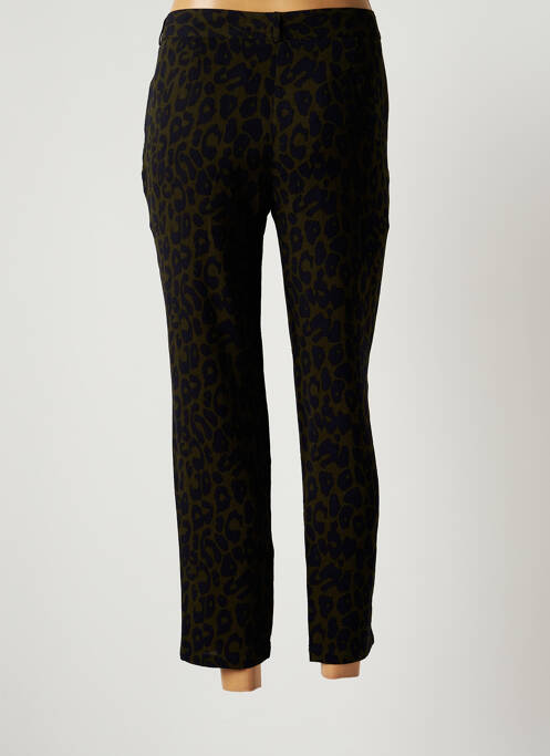 Pantalon 7/8 închidere cu fermoar sub clapetă cu nasturi mărime normală verde LA PETITE ETOILE femme