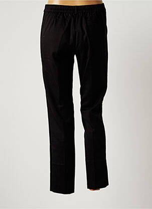 Pantalon chino broderie galoni laterali mărime normală negru GRACE & MILA femeie