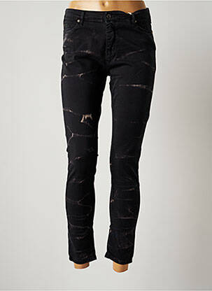 Pantalon slim elasticitate mărime normală negru PLEASE femeie