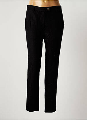 Pantalon chino închidere cu fermoar sub clapetă cu nasturi mărime normală negru MAISON LAB femeie