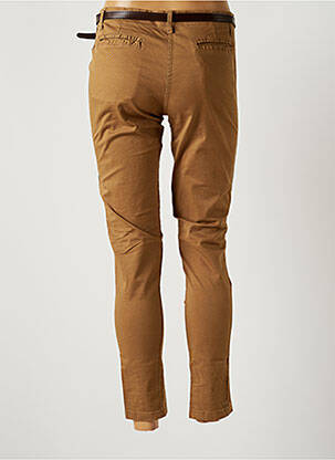 Pantalon slim țesătură poplin mărime normală maro JOHANNA PARIS femeie