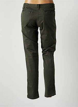 Pantalon slim țesătură poplin mărime normală verde JOHANNA PARIS femeie