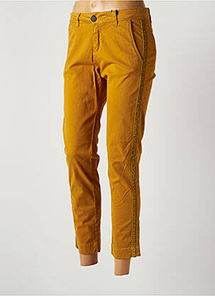 Pantalon chino galben MKT STUDIO femeie