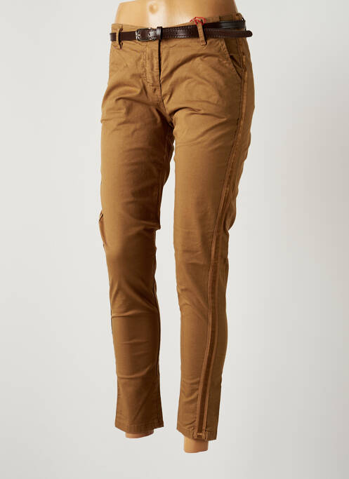 Pantalon slim maro JOHANNA PARIS femeie