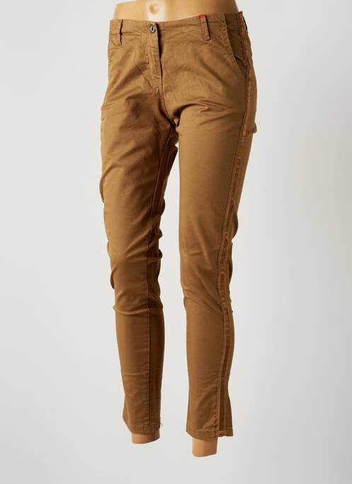 Pantalon slim maro JOHANNA PARIS femeie