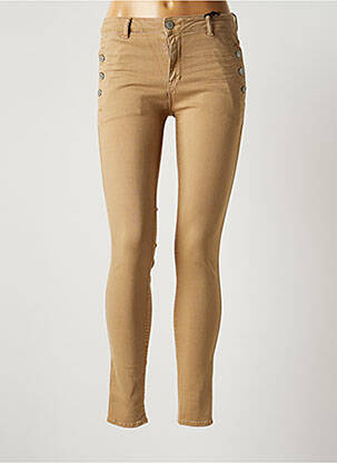 Pantalon slim bej HEARTLESS JEANS femeie