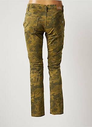 Pantalon slim talie joasă talie joasă verde PLEASE femeie