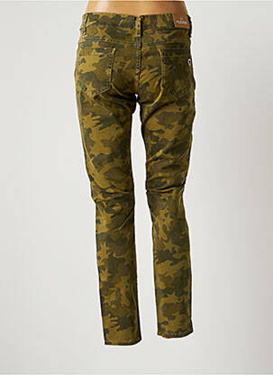 Pantalon slim talie joasă talie joasă verde PLEASE femeie