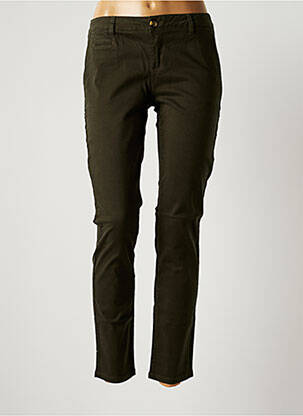 Pantalon chino talie joasă talie joasă verde LAB DIP PARIS femeie