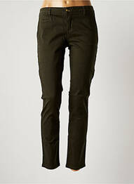 Pantalon chino talie joasă talie joasă verde LAB DIP PARIS femme