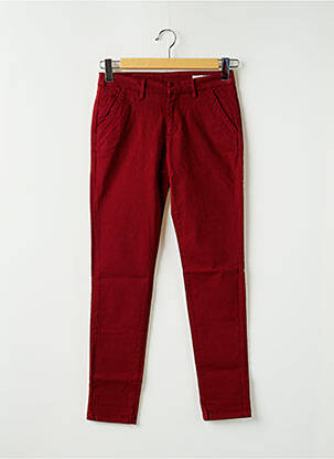 Pantalon chino talie joasă talie joasă roșu REIKO femeie