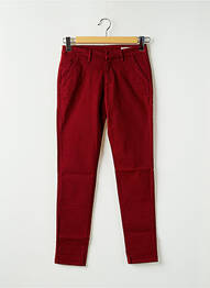 Pantalon chino talie joasă talie joasă roșu REIKO femeie