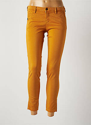 Pantalon 7/8 elasticitate talie joasă galben TEDDY SMITH femeie