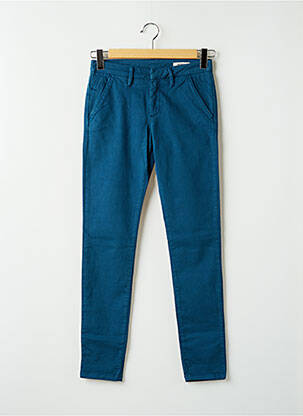 Pantalon chino talie joasă talie joasă albastru REIKO femeie
