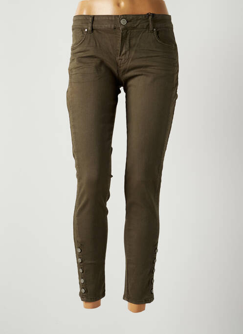 Blugi cu croială slim verde HEARTLESS JEANS femeie