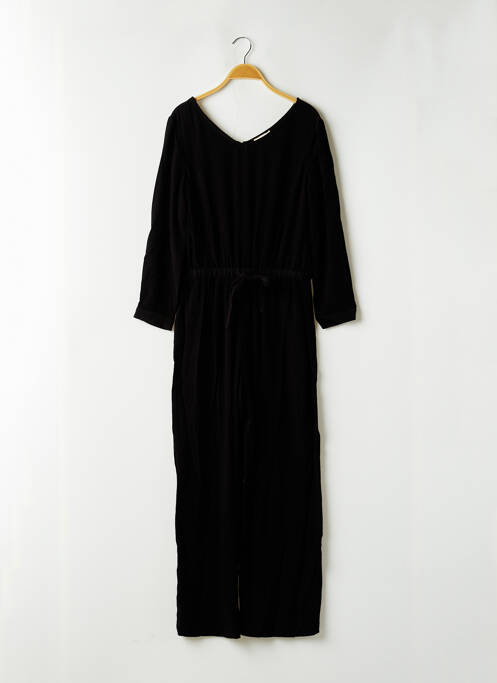 Salopetă-pantalon țesătură crep mâneci lungi negru AMERICAN VINTAGE femme