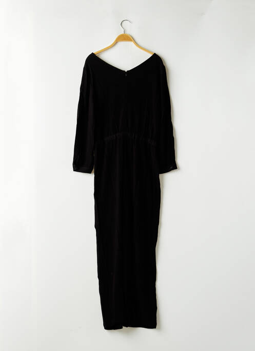 Salopetă-pantalon țesătură crep mâneci lungi negru AMERICAN VINTAGE femme