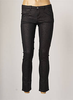 Pantalon slim țesătură poplin mărime normală negru SCHOOL RAG femeie