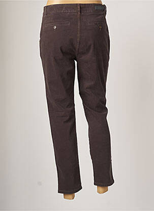 Pantalon chino țesătură poplin mărime normală gri REIKO femeie