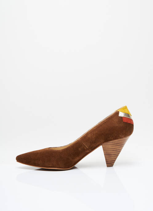 Pantofi cu toc maro CARDENAL femeie