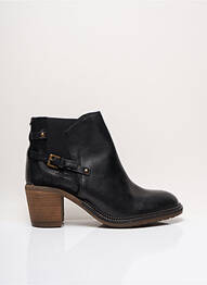 Botine/ghete țesătură satinată toc de 4 la 6 cm negru KICKERS femme