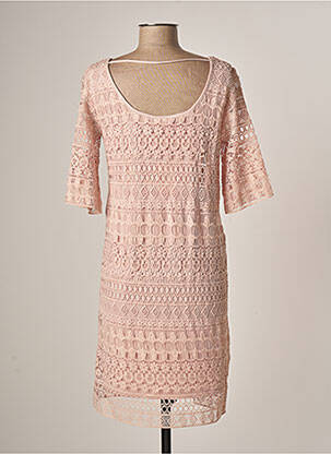 Rochie scurtă mâneci scurte mâneci scurte roz VILA femeie