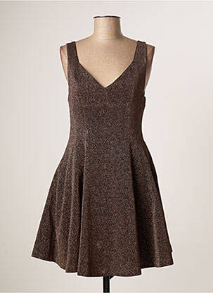 Rochie scurtă maro MOLLY BRACKEN femeie