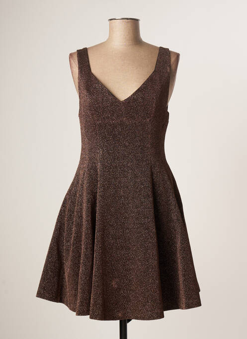 Rochie scurtă maro MOLLY BRACKEN femeie