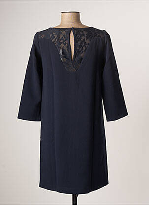 Rochie scurtă mâneci 3/4 mâneci 3/4 albastru DEUX TWO femeie