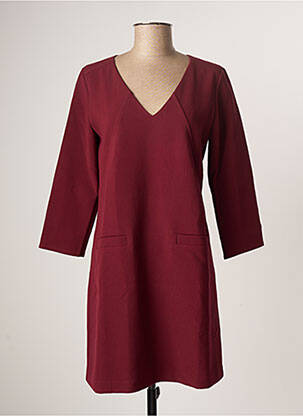 Rochie scurtă mâneci 3/4 mâneci 3/4 roșu DEUX TWO femeie