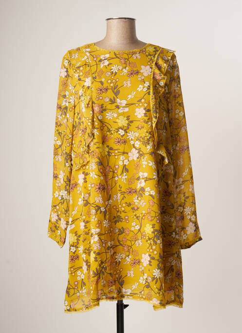 Rochie scurtă galben GRACE & MILA femeie