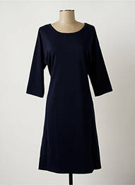 Rochie midi mâneci 3/4 mâneci 3/4 albastru ICHI femeie