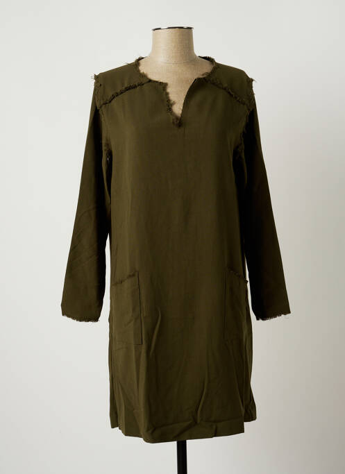 Rochie midi verde PEPE JEANS femeie