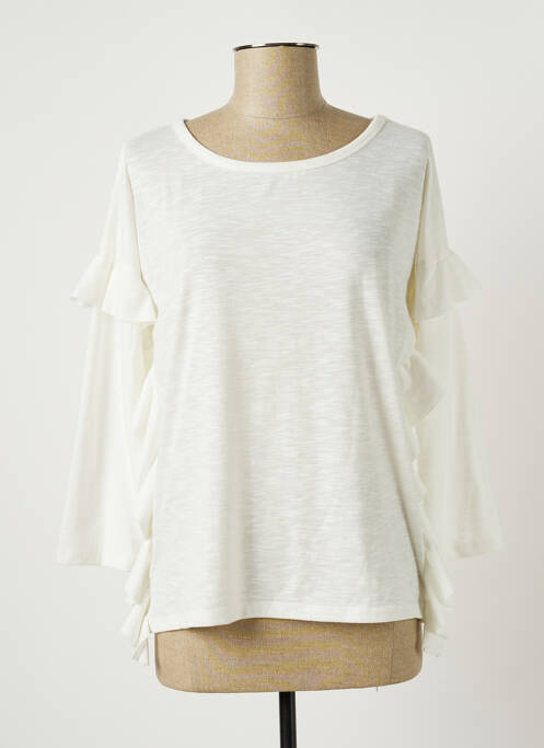 Top alb PLEASE femeie