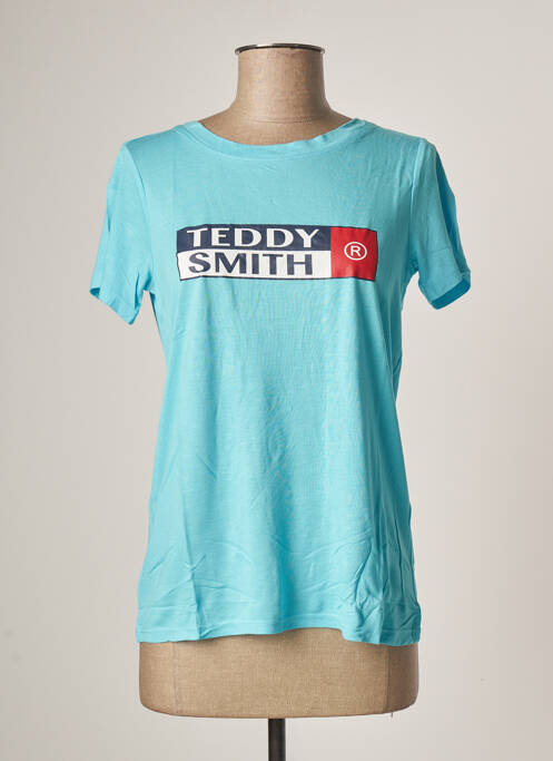 Tricou albastru TEDDY SMITH femeie