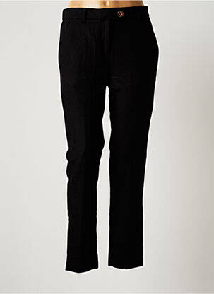 Pantalon chino închidere cu fermoar sub clapetă cu nasturi mărime normală negru MAISON LAB femeie