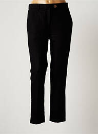 Pantalon chino închidere cu fermoar sub clapetă cu nasturi mărime normală negru MAISON LAB femeie