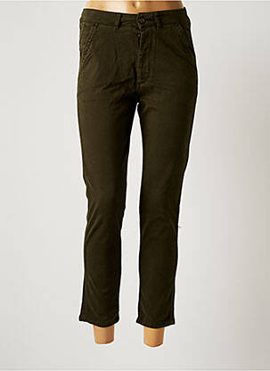 Pantalon 7/8 elasticitate mărime normală verde REIKO femeie