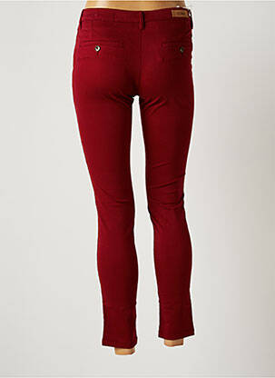 Pantalon 7/8 elasticitate talie joasă roșu REIKO femeie