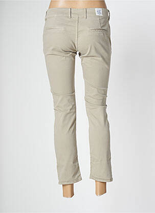 Pantalon 7/8 elasticitate talie joasă bej DONOVAN femeie